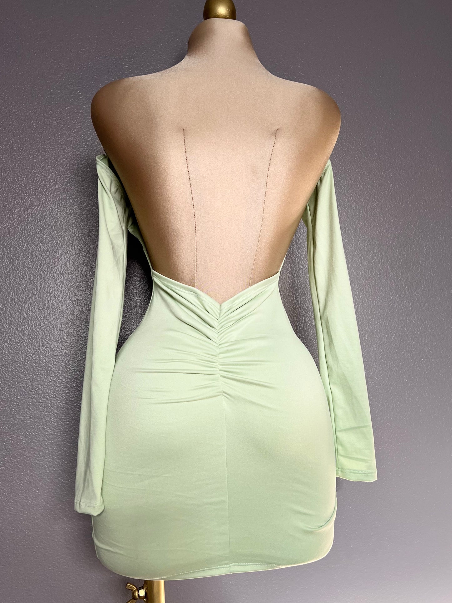 Backless Mint Dress